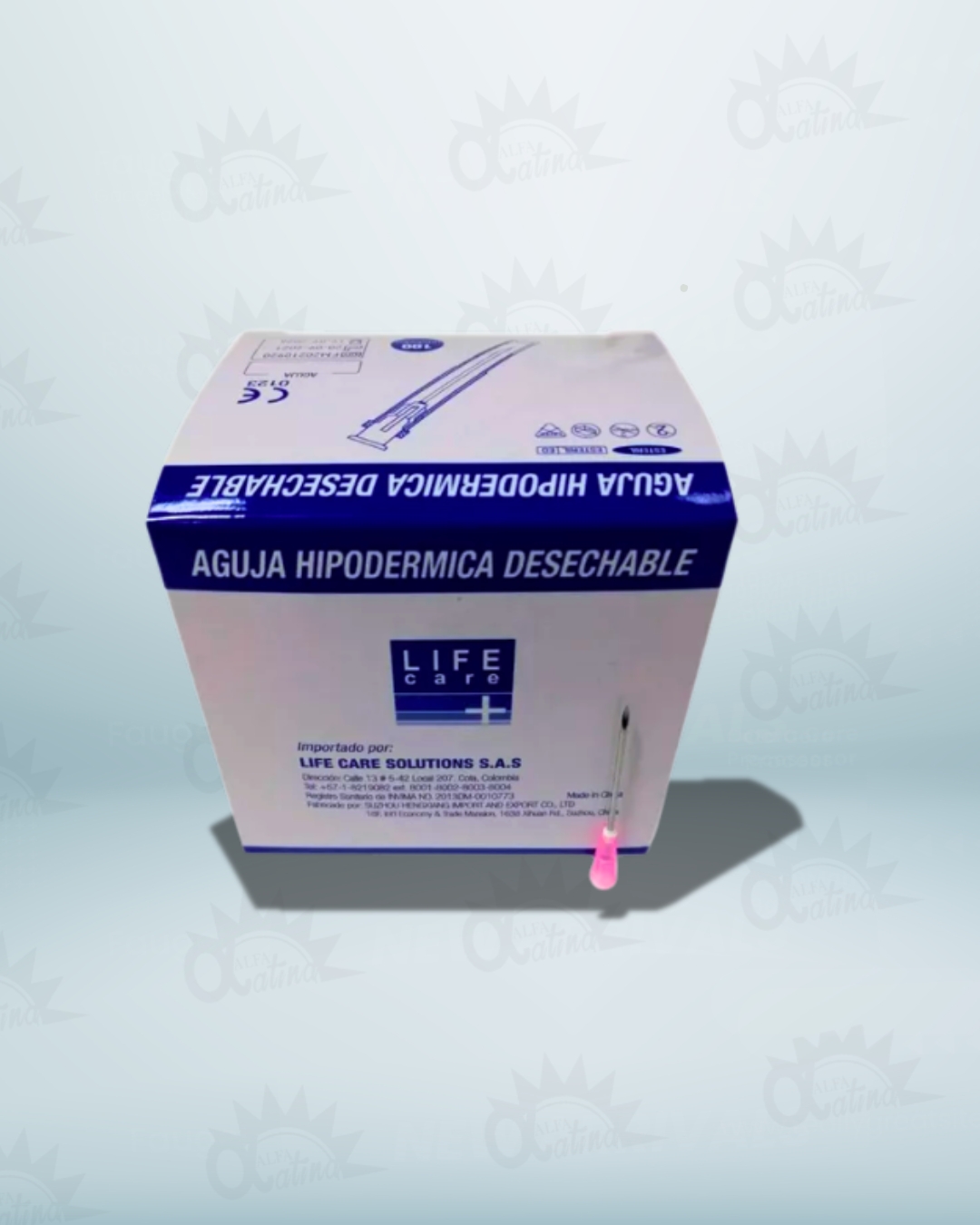 AGUJA HIPODERMICA 19G X 1. CAJA X 100 UND